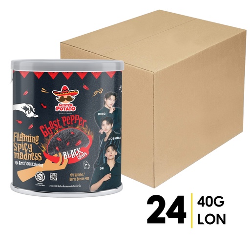 Mister Potato Khoai Tây Ghost Pepper Vị Truyền Thống 40g (THÙNG)