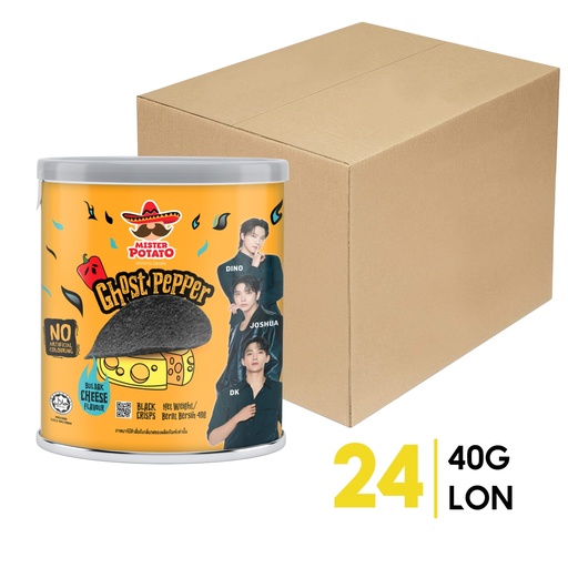 Mister Potato Khoai Tây Ghost Pepper Vị Phô Mai Buldak 40g (THÙNG)