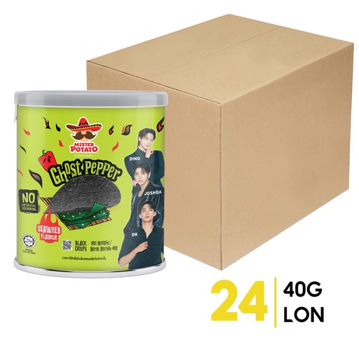 Mister Potato Khoai Tây Ghost Pepper Vị Rong Biển 40g (THÙNG)
